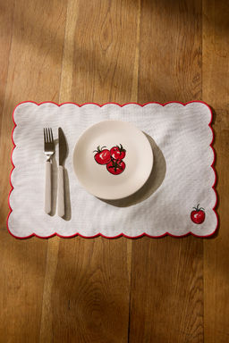 Trendyolmilla Home 4lu Seramik Bask?l? Pasta/Tatl? Tabag? Seti 19cm TPHSS25TBK00009  фото 5