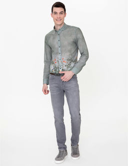Haki Slim Fit Uzun Kollu G_mlek - Pierre cardin фото 5