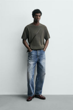 CAMISETA PUNTO PERLADO / Gris oscuro