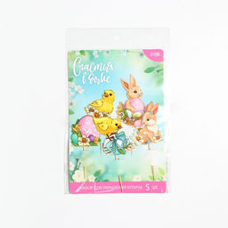 Набор для украшения кулича Счастья в доме на пасху, 5?3.9 см