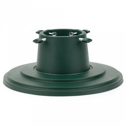 Подставка-универсал для новогодней елки Финская макс. высота дерева 1,8м, размер ствола 3-9см, чаша для воды 1,2л, диаметр 39см, высота 15,7см, вес 0,6 кг, пластик, крепеж металл, цвет зеленый (Китай)