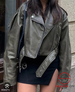 Косуха женская кожаная