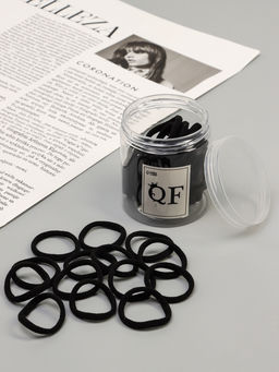 Цена за 2 шт. Резинки для волос «Махрушка лайт», набор 50 шт., 4 см, чёрные