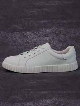 05-PDA175-5 LT. GREEN Кроссовки женские (натуральная кожа)