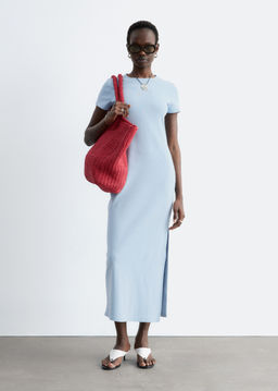 Vestido de punto de largo midi - H&m фото 8