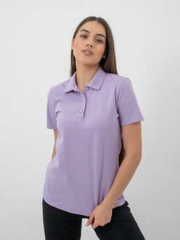Футболка-поло женская К-2105, фиолетовый
