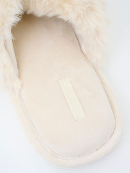 Тапочки домашние Indefini полиэстер кремовый  фото 8