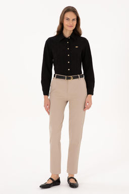 Kad_n Koyu Bej Kanvas Pantolon - U.s. polo assn фото 3