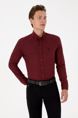 Erkek Bordo Uzun Kollu Basic G_mlek