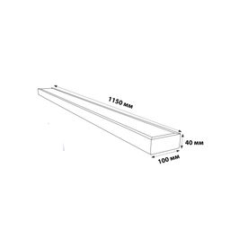 ULO-C50C 18W/3950К/L115 IP40 SCHOOL WHITE Светильник светодиодный с регулируемым кронштейном (в/к). Для школьной доски. Белый свет (3950K). 2160Лм. Корпус белый. ТМ Uniel