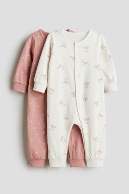 Pack de 2 pijamas enteros en algod?n