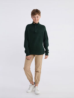 Dik Yaka Erkek ?ocuk Triko Kazak