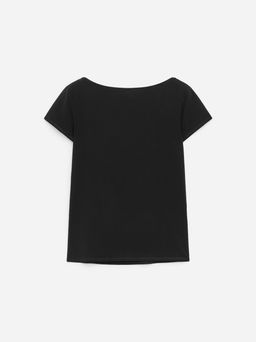 Camiseta el?stica con cuello barco - H&m фото 2