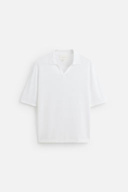 100% HEMP KNIT POLO SHIRT - Zara фото 6
