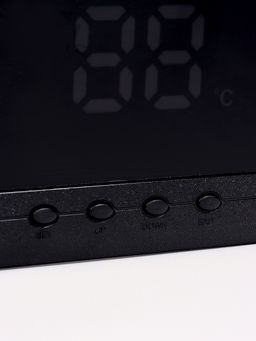 Часы электронные настенные, 47.5×25.3 см, синие цифры