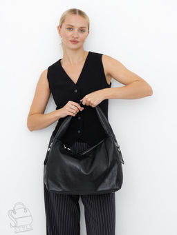 Сумка женская кожаная 019C black Polina&Eiterou в Новосибирске
