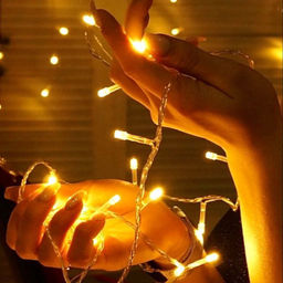Гирлянда светодиодная String Light 5 м, свет теплый белый постоянный, провод ПВХ прозрачный, 50 диодов, шаг диодов 10 см