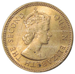 1/2 цента 1955 года Британские Восточные Карибы