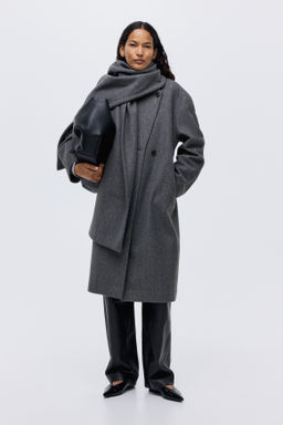 Abrigo con cuello tipo bufanda - H&m фото 6