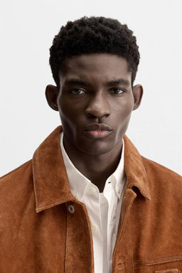 LEATHER JACKET WITH POCKETS - Zara фото 14