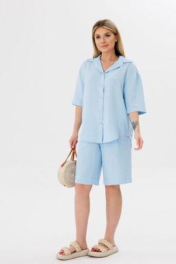 Рубашка AmberA 1061В голубой фото 3