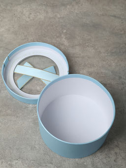 Коробка подарочная 3 штуки 20х20х11 см / 3431-3 /уп 30/голубая - ГалеонТрейд фото 9