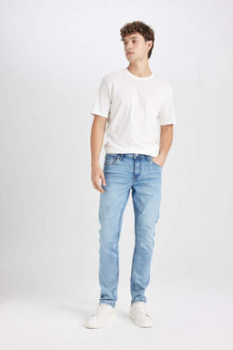 Джинсовые брюки скинни Carlo очень узкого кроя с нормальной талией и очень узкими штанинами - Defacto фото 4