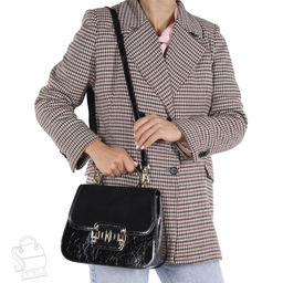 Сумка женская кожаная 6046-3QAA black Polina&Eiterou  в Новосибирске