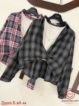 Рубашка женская с топиком