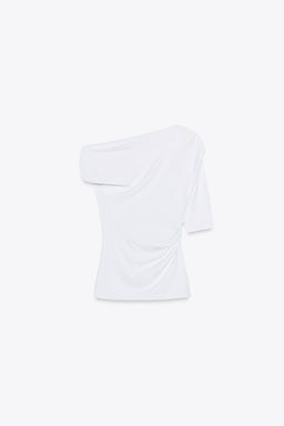 ASYMMETRIC POLYAMIDE TOP - Zara фото 24
