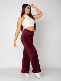 Брюки женские велюровые ПАЛАЦЦО БОРДО - Domtrik Домашний трикотаж фото 3