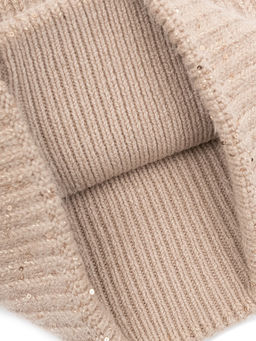 Шапка жен. анг+нейл+люр LB-N88064 d.beige