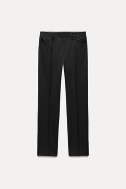 ZW COLLECTION PINSTRIPE TROUSERS - Zara фото 4