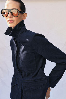 CHAQUETA DENIM ZW COLLECTION / Azul - Zara фото 12