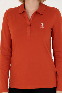 Женский базовый свитшот с воротником поло и плиткой Неожиданная скидка в корзине - U.s. polo assn фото 6