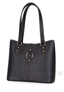 Сумка Модель №1447 | кожзам | гладкий | черный | Р908-1 | 29887 - L-craft фото 2