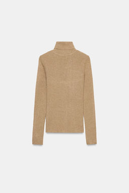 WOOL HIGH NECK SWEATER - Zara фото 6