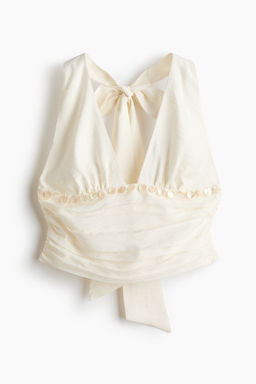 Top halter con lentejuelas