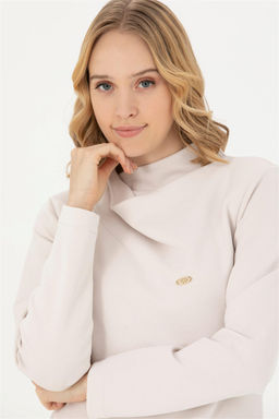 Женский свитшот с воротником-стойкой и камнем - U.s. polo assn фото 9