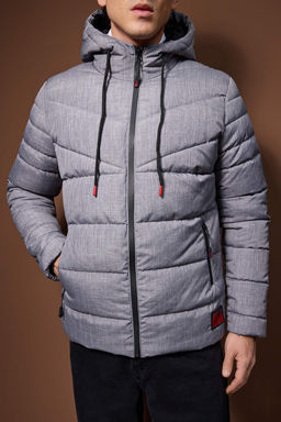 Gri Regular Erkek Mont TMNAW26MO00034 - Trendyolmilla фото 7