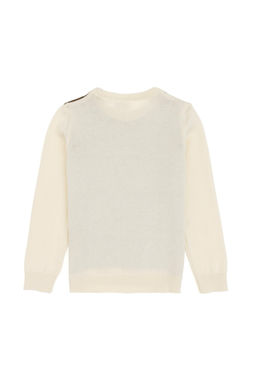 Erkek _ocuk Krem Bisiklet Yaka Kazak - U.s. polo assn фото 3