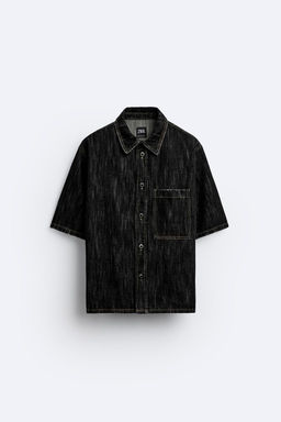 DOKULU DENIM GOMLEK - Zara фото 6
