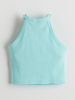 Halter Yaka Bask?l? K?z ?ocuk Atlet