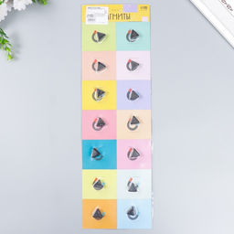 Цена за 14 шт. Магнит технический чёрный «Треугольник мини», набор 2 шт., 0.5×2×2.2 см