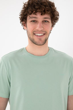 Erkek Regular Fit Bisiklet Yaka Su Ye_ili Basic Ti__rt Sepette S_rpriz _ndirim - U.s. polo assn фото 3