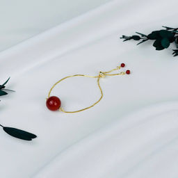 Браслет регулируемый с Сердоликом