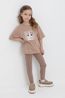 Crockid _ КР 4074/беж,гусиная лапка к507 бриджи для дев  фото 5
