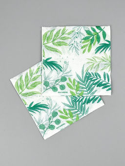 Цена за 3 шт. Салфетки бумажные однослойные «Узоры природы», 24×24 см, 50 шт.