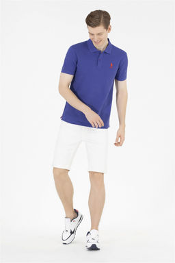 U. S. Polo Assn Мужская синяя базовая футболка с воротником-поло - U.s. polo assn фото 11