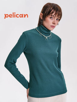 PELICAN, джемпер женский, Зеленый